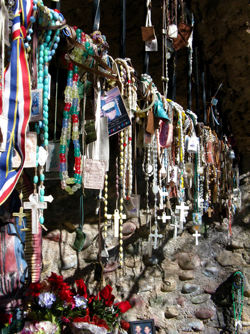 Offerings at the Santuario de Chimayo