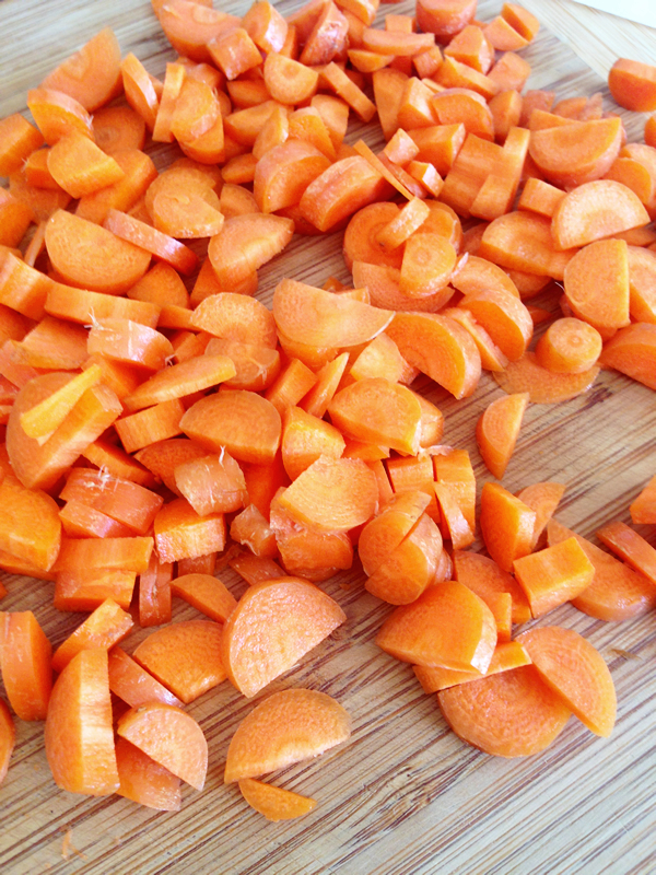 Diced Carrots - Fresh Minestrone Soup